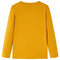 Kindershirt met lange mouwen 116 okerkleurig