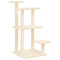 Krabpaal met platforms 98,5 cm crmekleurig