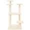 Krabpaal met platforms 98,5 cm crmekleurig