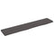 Wandschap 100x20x2 cm behandeld massief eikenhout donkergrijs