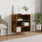 Dressoir 57x35x70 cm bewerkt hout gerookt eikenkleurig