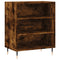 Dressoir 57x35x70 cm bewerkt hout gerookt eikenkleurig