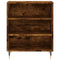 Dressoir 57x35x70 cm bewerkt hout gerookt eikenkleurig