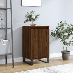 Dressoir 40x35x70 cm bewerkt hout bruineikenkleurig