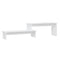 Tv-meubel 180x30x43 cm spaanplaat wit