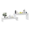 Tv-meubel 180x30x43 cm spaanplaat wit