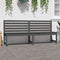 Tuinbank 201,5 cm massief grenenhout grijs