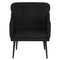 Fauteuil 63x76x80 cm fluweel zwart