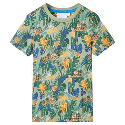 Kindershirt met korte mouwen 128 meerkleurig