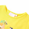 Kindershirt fiets 104 geel