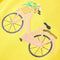 Kindershirt fiets 104 geel