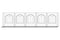 PVC zijwand met boogramen lengte 10m-220cm hoog-kies je kleur