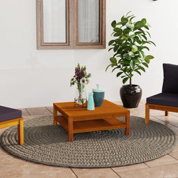 Salontafel 65x65x35 cm massief acaciahout