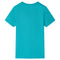 Kindershirt met korte mouwen 92 donkermintkleurig