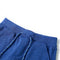 Kindershorts met trekkoord 104 gemleerd blauw