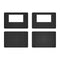 Zijwandenset voor Easy up 3×3 m Heavy duty Zwart