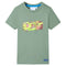 Kindershirt met korte mouwen 128 kakikleurig