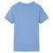 Kindershirt 128 middenblauw