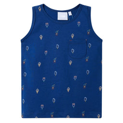 Kindertopje 128 donkerblauw