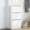 Schoenenkast 60x21x125,5 cm bewerkt hout wit