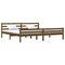 Bedframe massief hout honingbruin 180x200 cm 6FT Super King