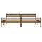 Bedframe massief hout honingbruin 180x200 cm 6FT Super King