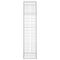 Schanskorf palen 2 st 40x40x180 cm ijzer
