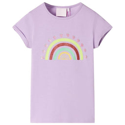 Kindershirt 128 lila