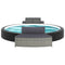 Spa-bankjes met kussens 2 st poly rattan grijs