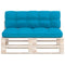 Bankkussens pallet 2 st blauw