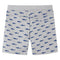 Kindershorts met trekkoord 92 gemleerd lichtgrijs