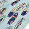 Kindershorts met trekkoord 116 gemleerd zachtblauw