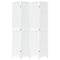 Kamerscherm met 4 panelen massief paulowniahout wit