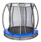 inground trampoline Deluxe met veiligheidsnet 244 cm blauw