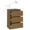 Nachtkastje 40x29,5x64 cm massief grenenhout honingbruin