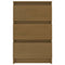 Nachtkastje 40x29,5x64 cm massief grenenhout honingbruin