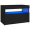 Tv-meubel met LED-verlichting 60x35x40 cm zwart