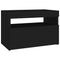 Tv-meubel met LED-verlichting 60x35x40 cm zwart