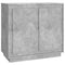 Dressoir 80x34x75 cm bewerkt hout betongrijs