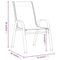 Tuinstoelen stapelbaar 4 st textileen stof bruin