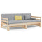 Slaapbank uitschuifbaar massief grenenhout 2x(90x190) cm