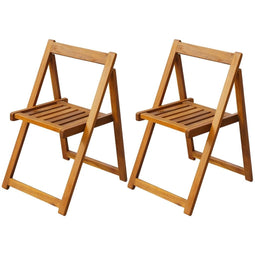 Klapstoelen voor buiten acaciahout 2 st