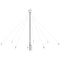 Kerstboomverlichting waterval binnen buiten 400 LED's 2,5 m