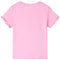 Kindershirt met korte mouwen 140 felroze
