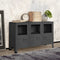 Dressoir 105x35x62 cm metaal en glas antracietkleurig