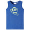 Kindertopje 92 gemleerd blauw