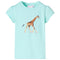 Kindershirt 92 lichtzeeblauw