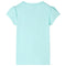 Kindershirt 92 lichtzeeblauw