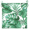 Stoelkussens 4 st bladpatroon 40x40x3 cm stof
