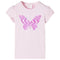 Kindershirt met kapmouwen 92 zachtroze